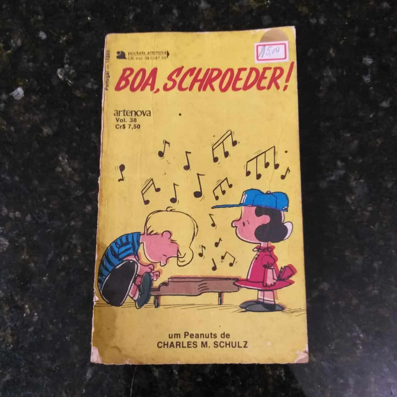 Charlie Brown - Boa Schroeder! Nº 38 (Editora Artenova) 1975 (HQ)