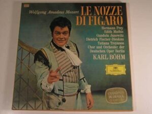 Coleção 4 discos Musica Clássica Wolgang Amadeus Mozart, Karl bohm - Lenozze Di Figaro / Made in Germany / Perfeito estado