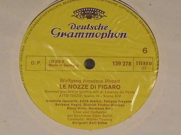 | Casa do Colecionador Coleção 4 discos Musica Clássica Wolgang Amadeus Mozart, Karl bohm - Lenozze Di Figaro / Made in Germany / Perfeito estado