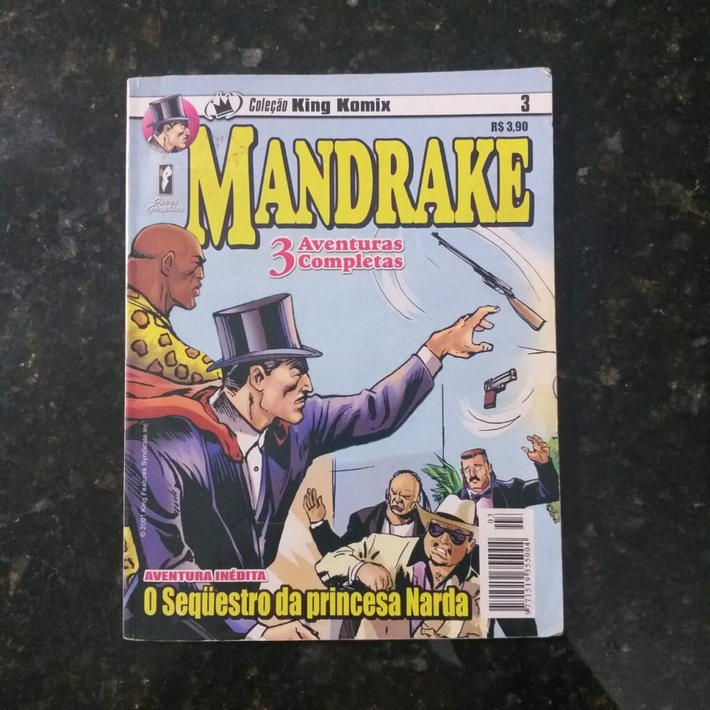 Coleção King Komix Nº 03 - Mandrake - Novembro 2001 (HQ)