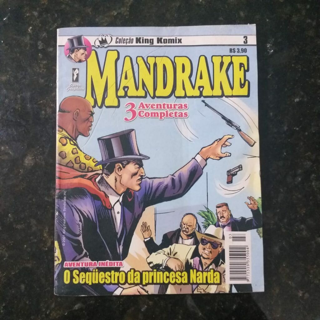 Coleção King Komix Nº 03 - Mandrake - Novembro 2001 (HQ)