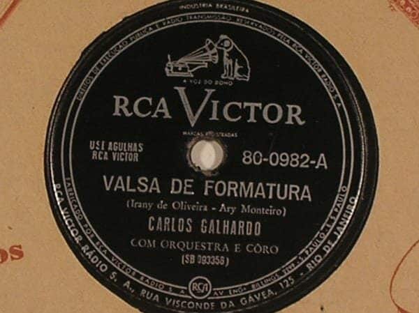 | Casa do Colecionador Disco Antigo "Carlos Galhardo" - Valsa de formatura e Valsa da Vovósinha