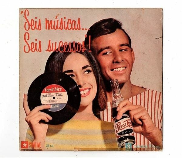 | Casa do Colecionador Disco - Compacto EP - Promocional Pepsi - Seis Musicas Seis Sucessos 3 - Vinil - Anos 60
