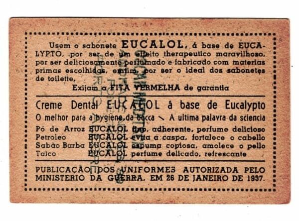 | Casa do Colecionador Estampas Eucalol - Uniformes do Brasil - Época Colonial - Série 79 - Estampa 5 - Anos 30 / 40 - 1° Emissão