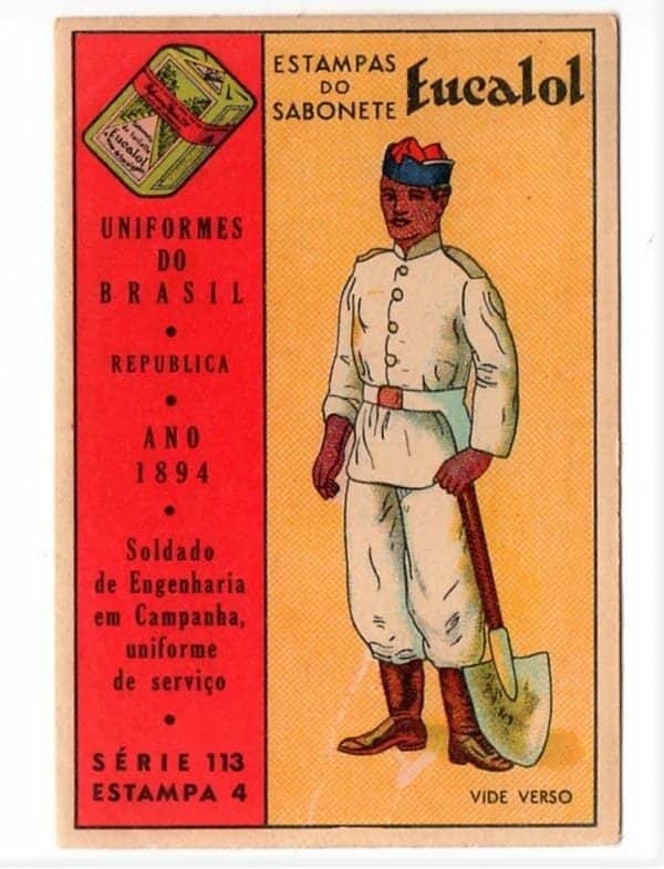 | Casa do Colecionador Estampas Eucalol - Uniformes do Brasil - Republica - Série 113 - Estampa 4 - Anos 40 / 50 - 2° Emissão