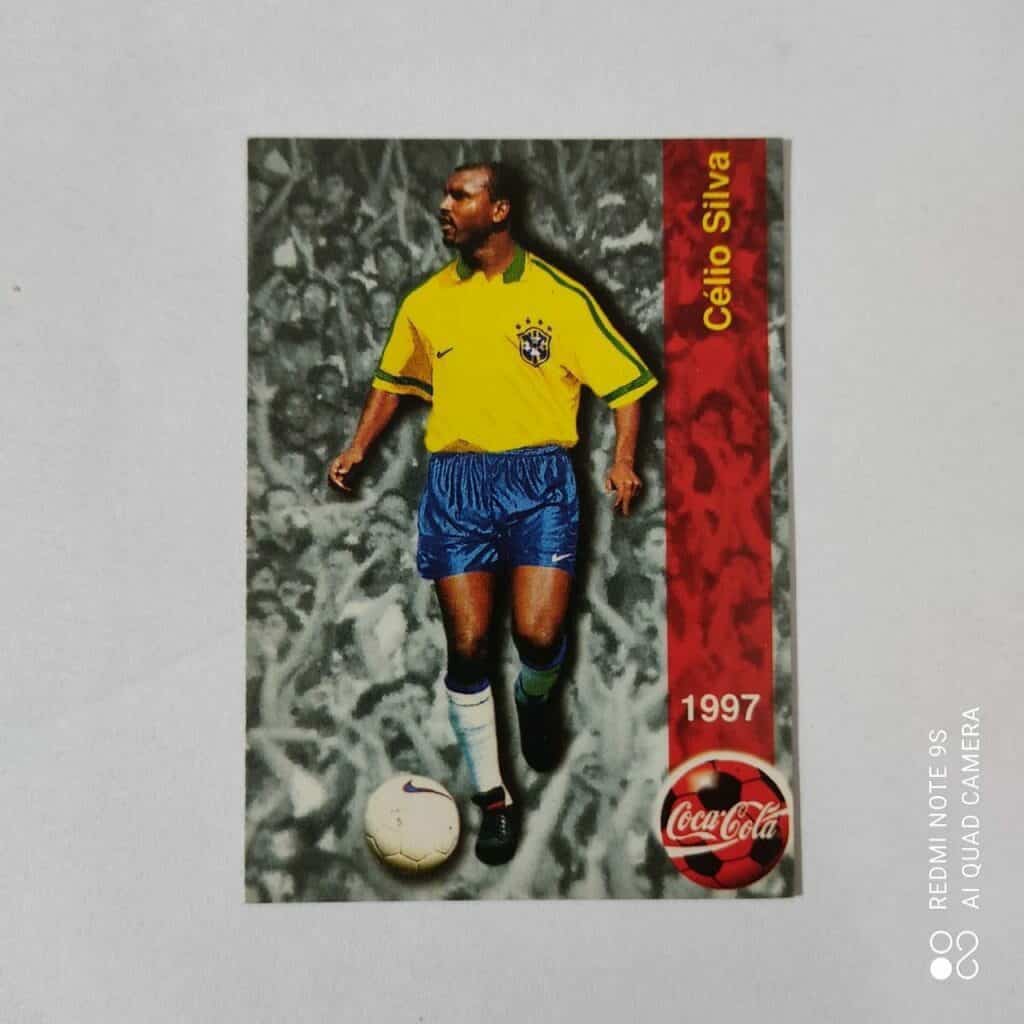 Futcard Coca Cola - Panini - Seleção Brasileira - Copa América 1997 Nº 08 - Célio Silva