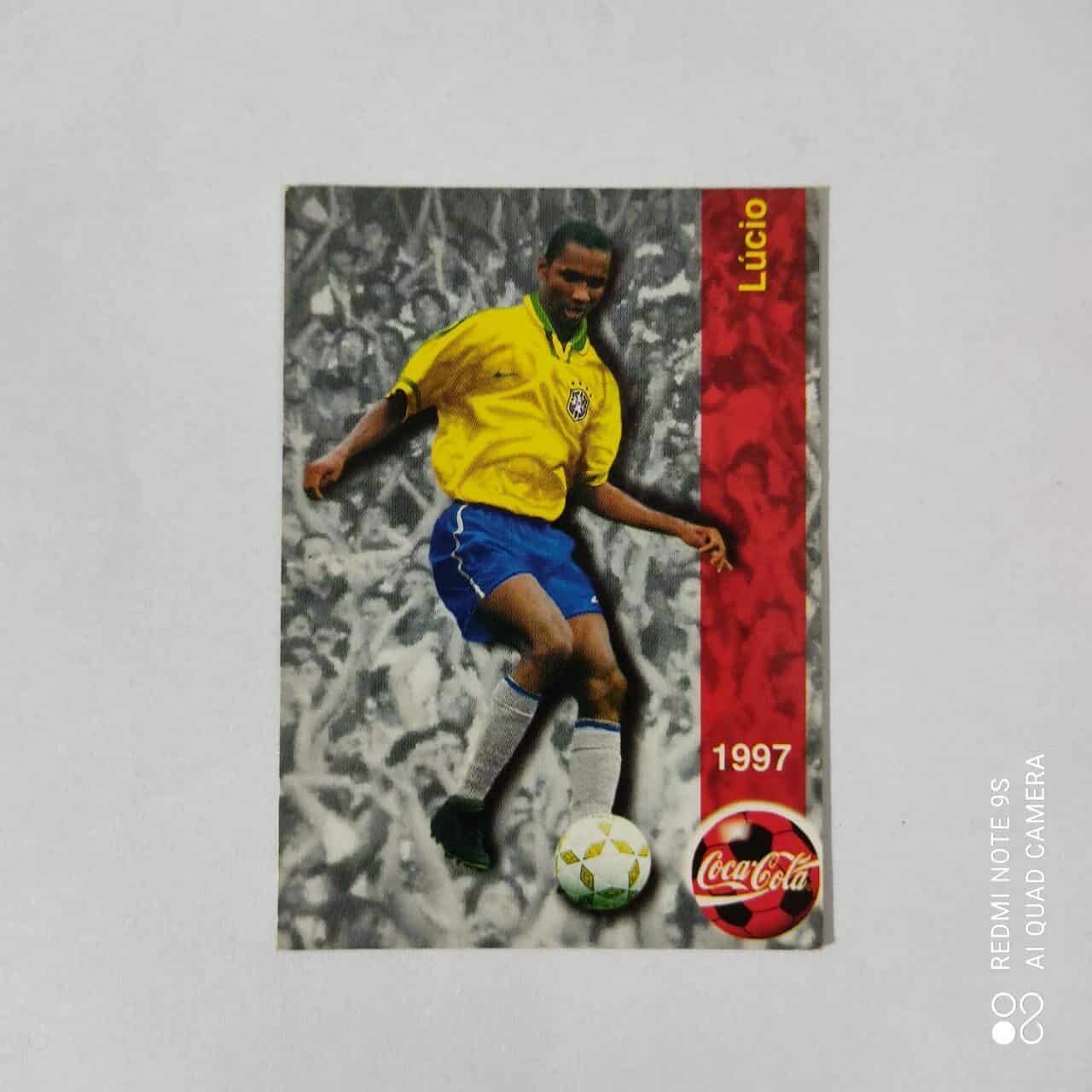 Futcard Coca Cola - Panini - Seleção Brasileira - Copa América 1997 Nº 15 - Lúcio