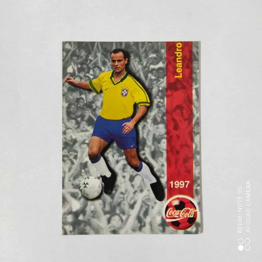 Futcard Coca Cola - Panini - Seleção Brasileira - Copa América 1997 Nº 20 - Leandro