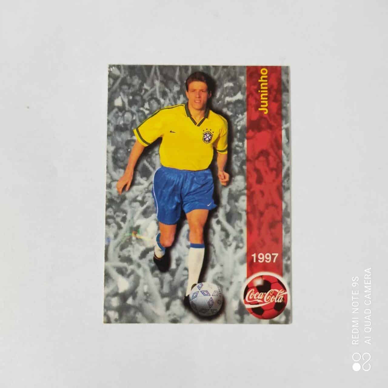 Futcard Coca Cola - Panini - Seleção Brasileira - Copa América 1997 Nº 21 - Juninho