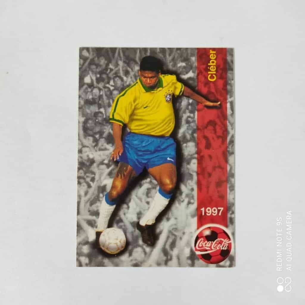 Futcard Coca Cola - Panini - Seleção Brasileira - Copa América 1997 Nº 22 - Cléber