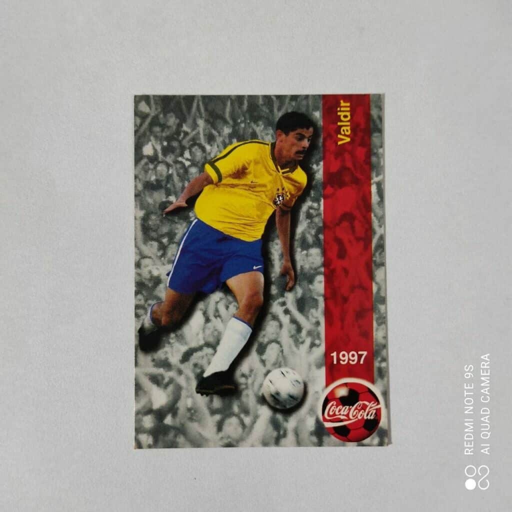 Futcard Coca Cola - Panini - Seleção Brasileira - Copa América 1997 Nº 34 - Valdir