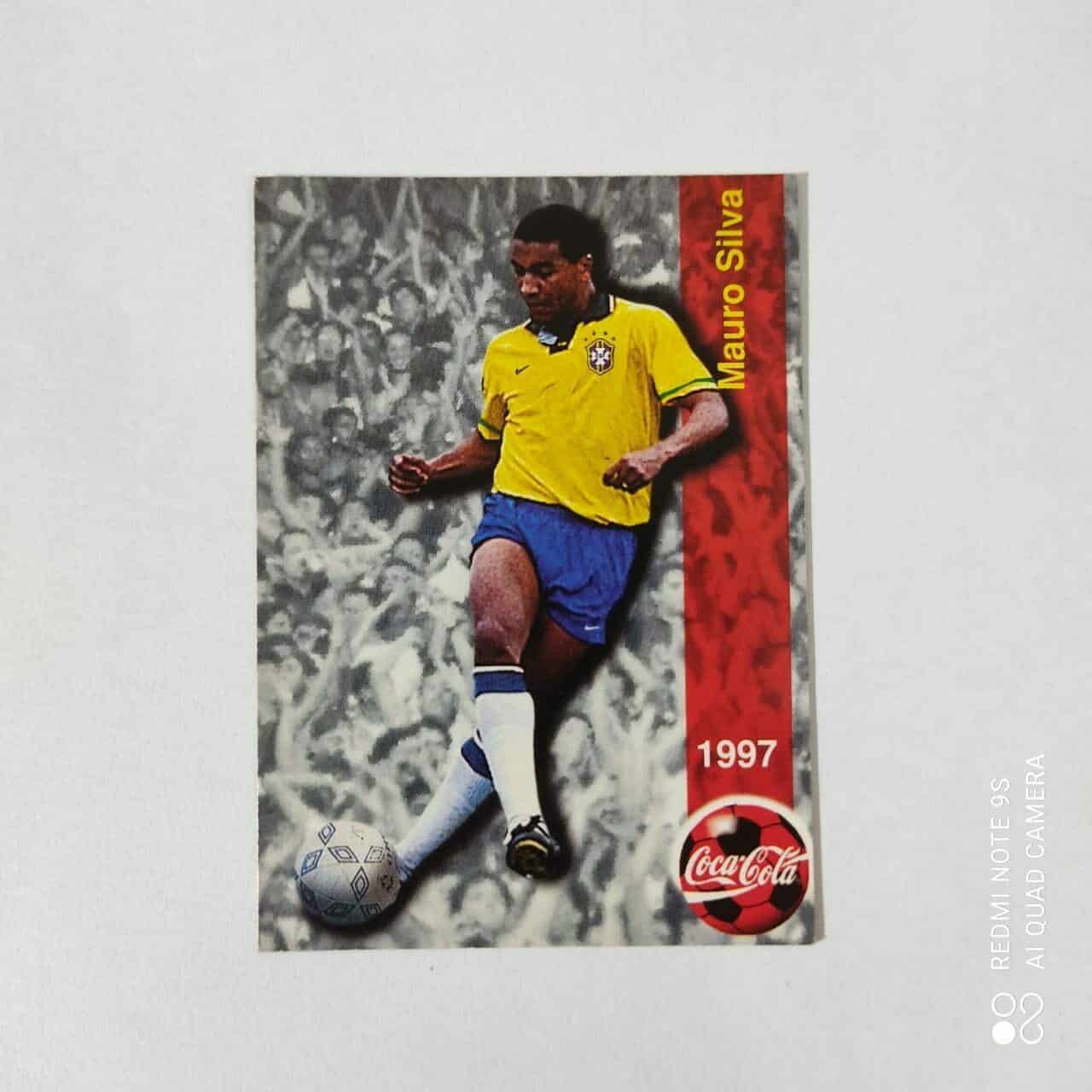 Futcard Coca Cola - Panini - Seleção Brasileira - Copa América 1997 Nº 41 - Mauro Silva