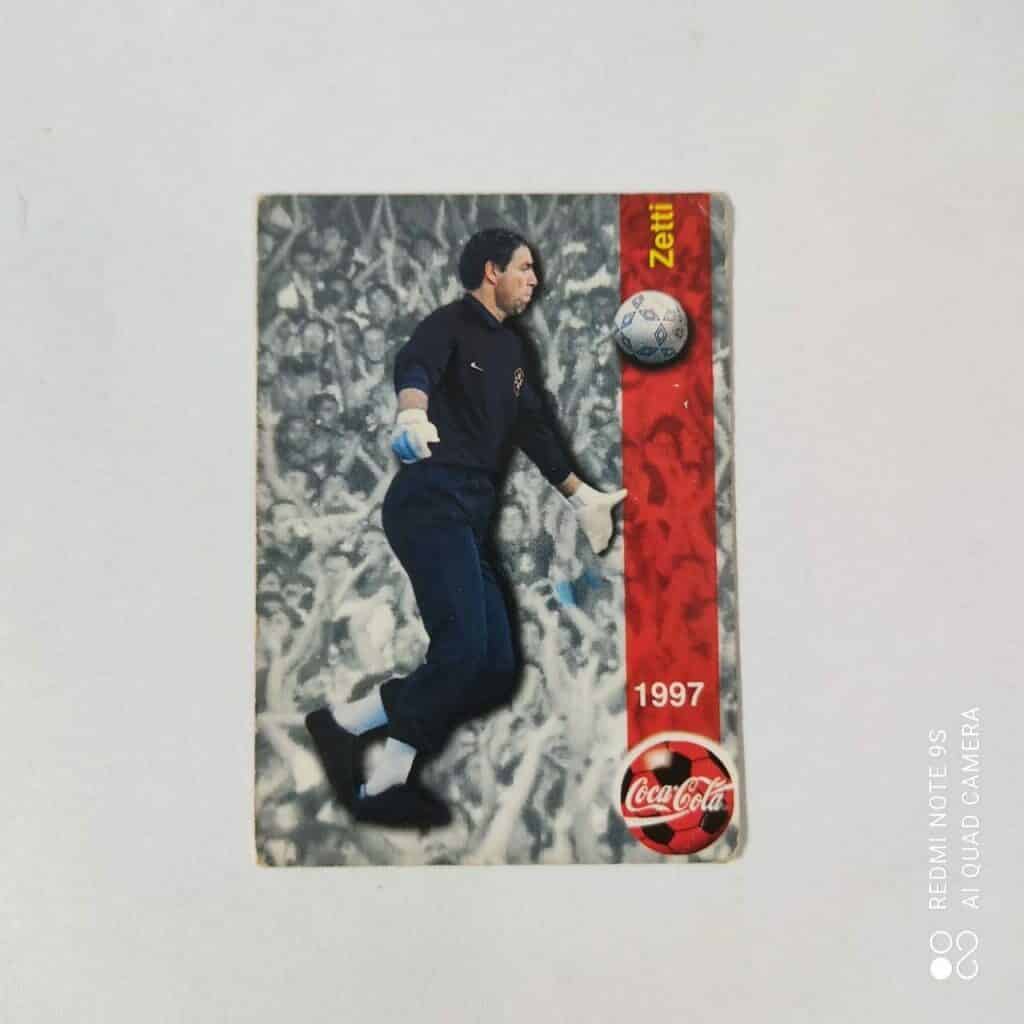 | Casa do Colecionador Futcard Coca Cola - Panini - Seleção Brasileira - Copa América 1997 Nº 49 - Zetti