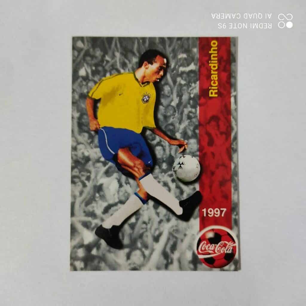 Futcard Coca Cola - Panini - Seleção Brasileira - Copa América 1997 Nº 54 - Ricardinho
