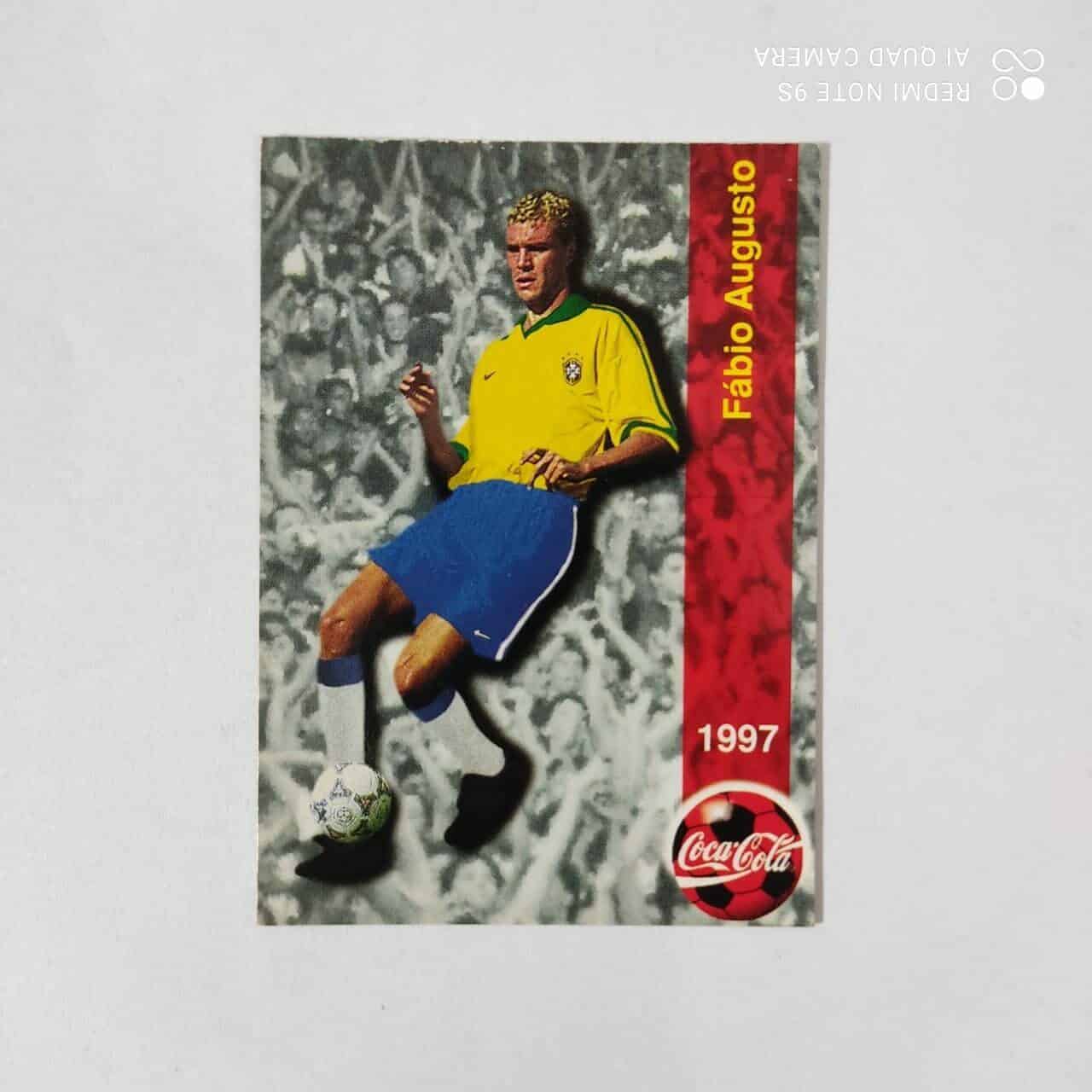 Futcard Coca Cola - Panini - Seleção Brasileira - Copa América 1997 Nº 55 - Fábio Augusto