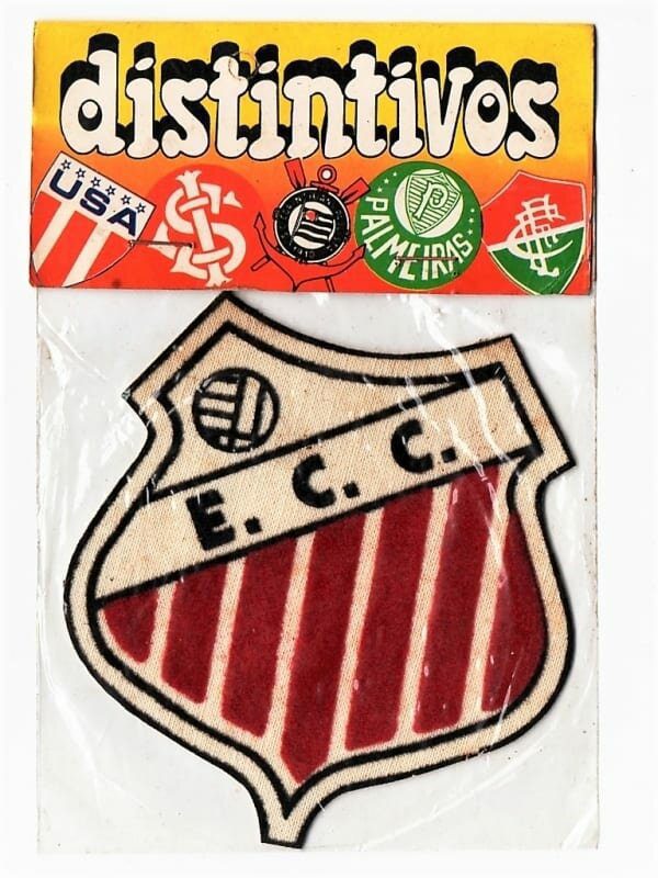 | Casa do Colecionador Futebol - Escudo - Patch - Banderart - Esporte Clube Comercial de Campo Grande - Anos 70