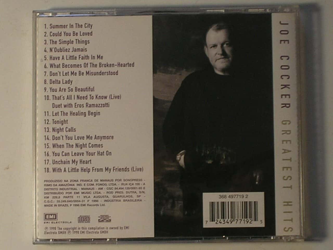 | Casa do Colecionador Joe Cocker - CD - Grandes Sucessos da época - Muito bom