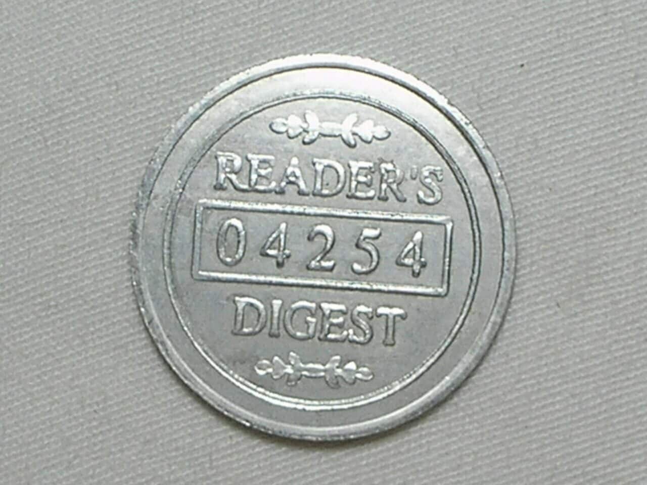 | Casa do Colecionador Medalha Readers Digest - 04254 / Aluminio com 30mm diam. / S/Fc