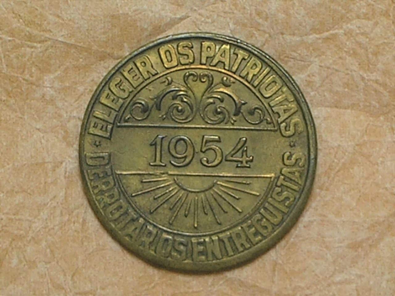 | Casa do Colecionador Medalha Tiradentes - 1954 / Eleger os Patriotas derrotar os integralistas