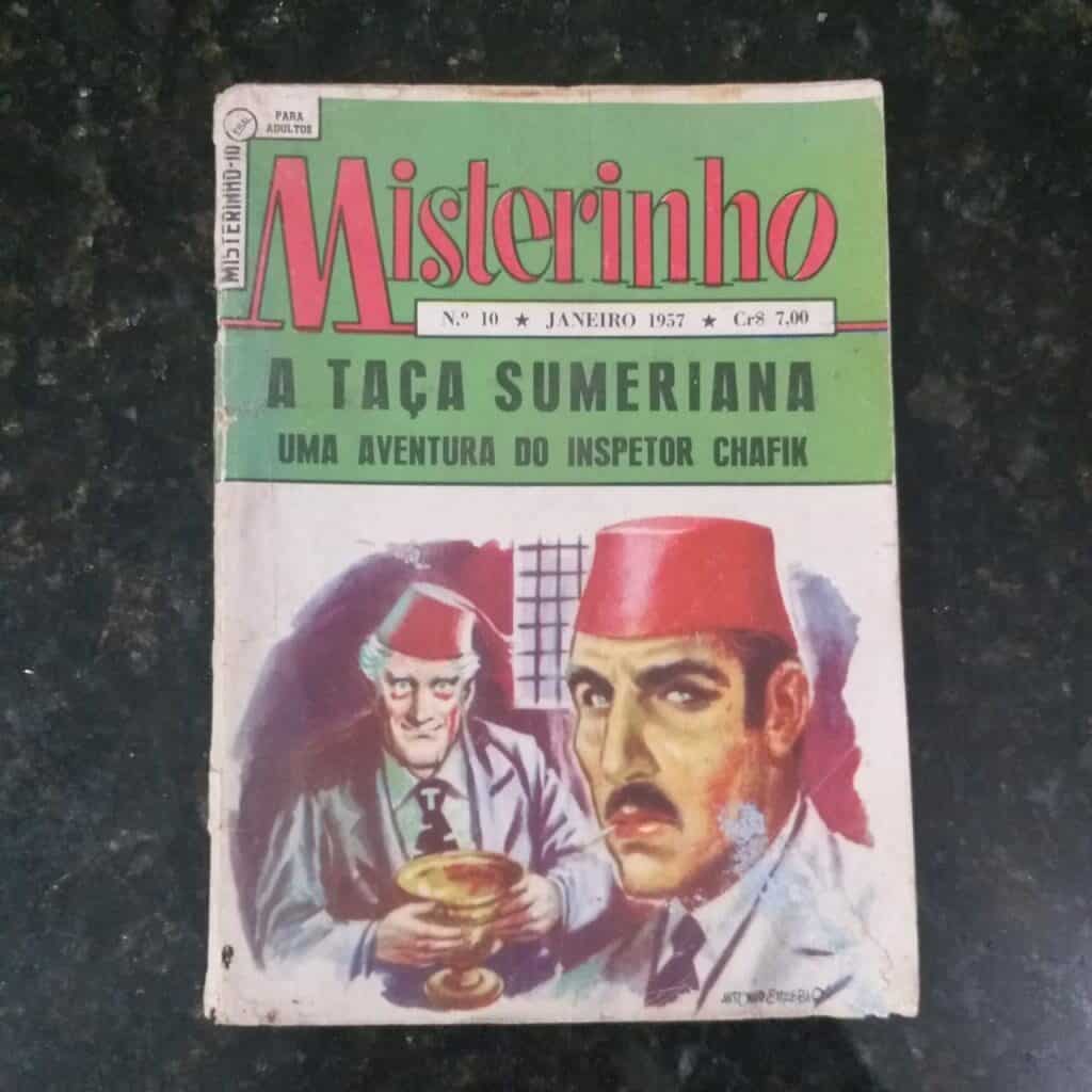 Misterinho 1ª Série Nº 10 - A Taça Sumeriana (Editora Ebal) - Janeiro 1957 (HQ)