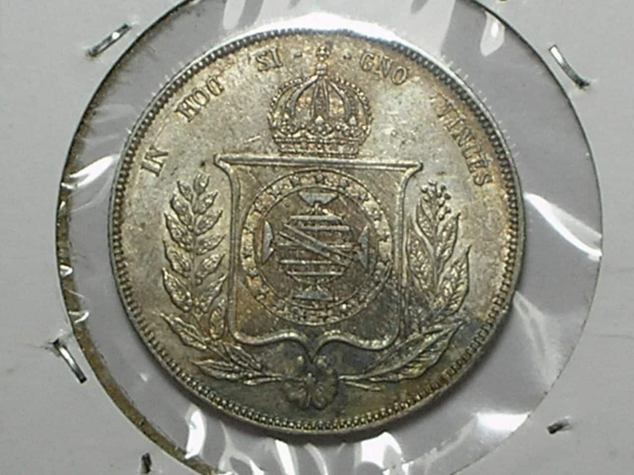 | Casa do Colecionador - Moeda de 1.000 Réis de 1859 - Imperio - Prata - Soberba+ - Bela