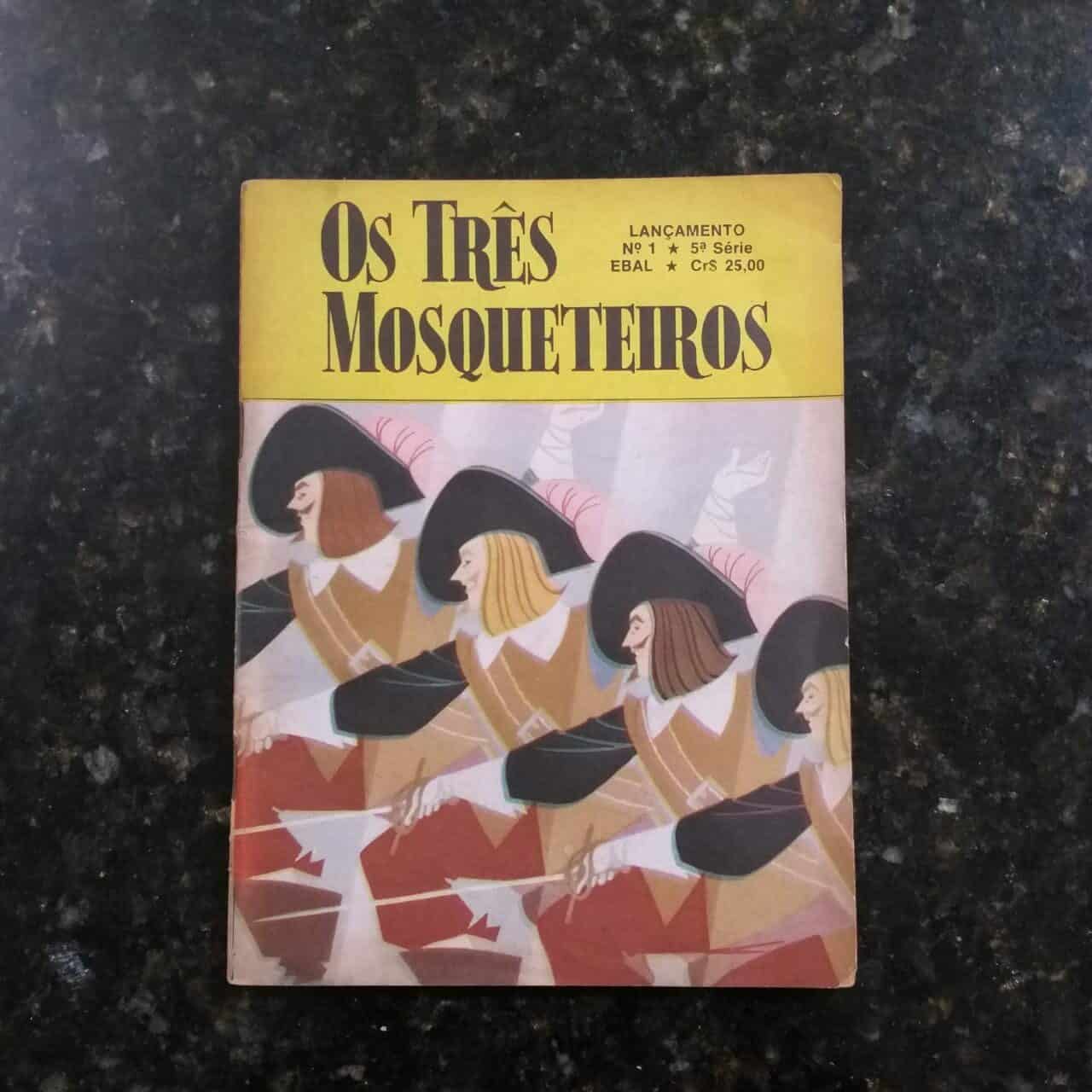 Os Três Mosqueteiros Nº 01 - 5ª série (Lançamento) - Editora Ebal - Fevereiro 1981 (HQ)