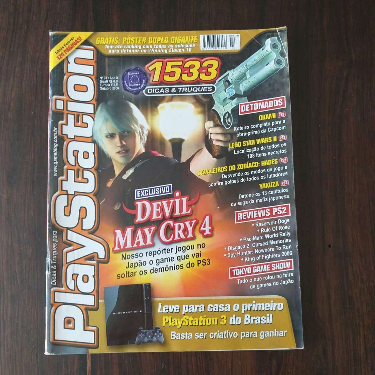 Playstation Ano 8 Nº 93 - Capa Devil May Cry 4 - Outubro 2006 (Revista)
