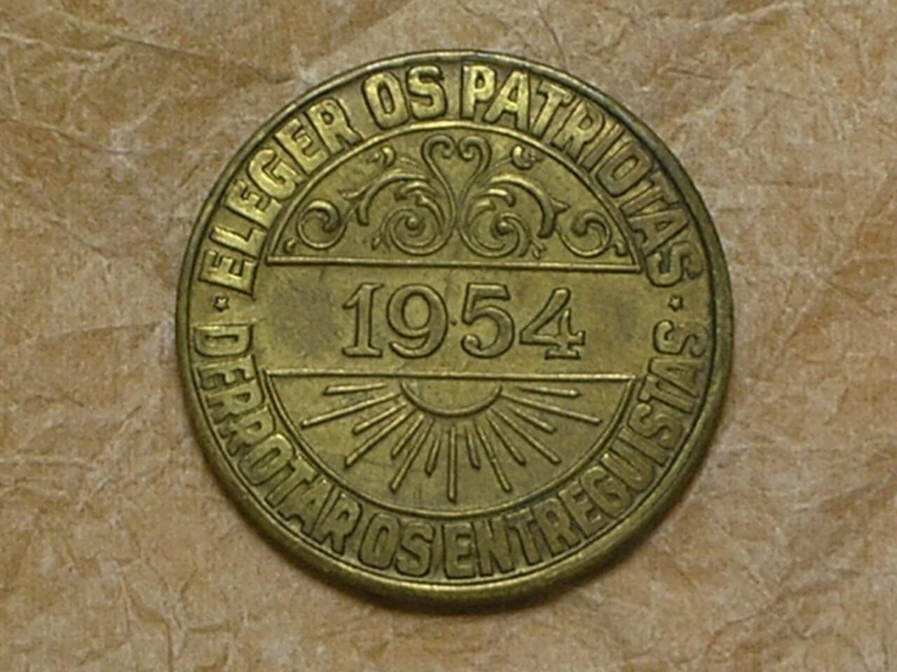 | Casa do Colecionador Portugal) 5 Centavos - 1927 / 18mm / Soberba / Bronze / box63.3
