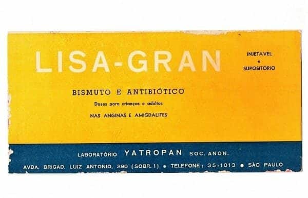 | Casa do Colecionador Propaganda Antiga - Mata Borrao - Memorabilia Industria Farmaceutica - Lisa-Gran - Laboratorios Yatropan - Anos 50
