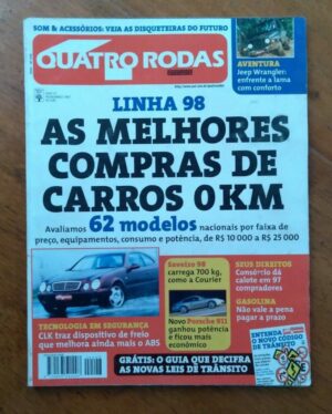Revista Abril Quatro Rodas 448 1997 / Mercedes CLK Jeep Porsche