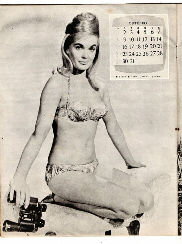 | Casa do Colecionador Revista Calendario Hollywood - Calendario Erotico - 1967