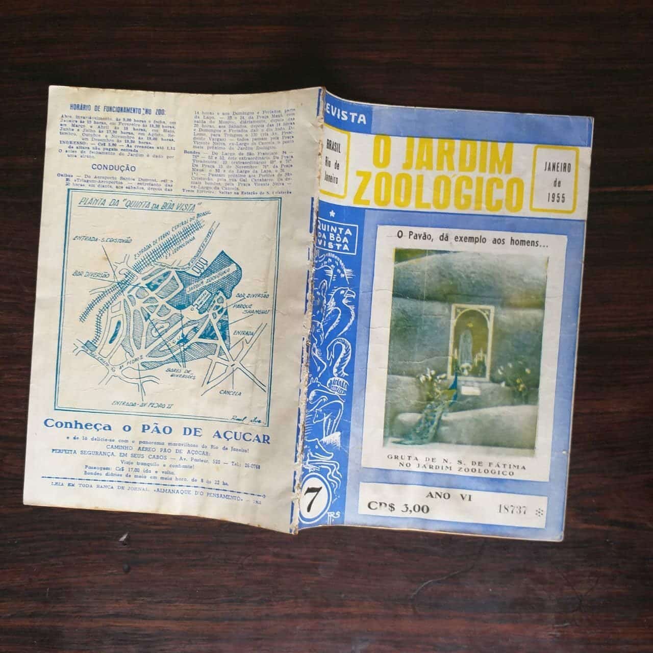 | Casa do Colecionador Revista o Jardim Zoológico Nº 07 - (Rio de Janeiro - Quinta da Boa vista) Janeiro 1955