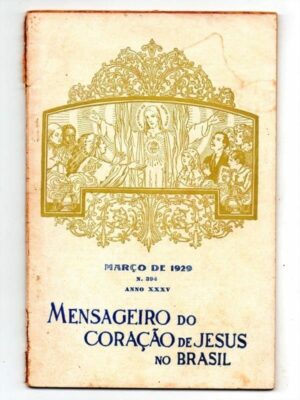 Revista Religiosa Mensageiro Do Coração De Jesus No Brasil - Março de 1929