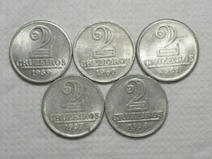 Série 2 Cruzeiros) - 1957 / 1958 / 1959 / 1960 / 1961 ... Sob/Fc / 1957 é data escassa / cod. 330
