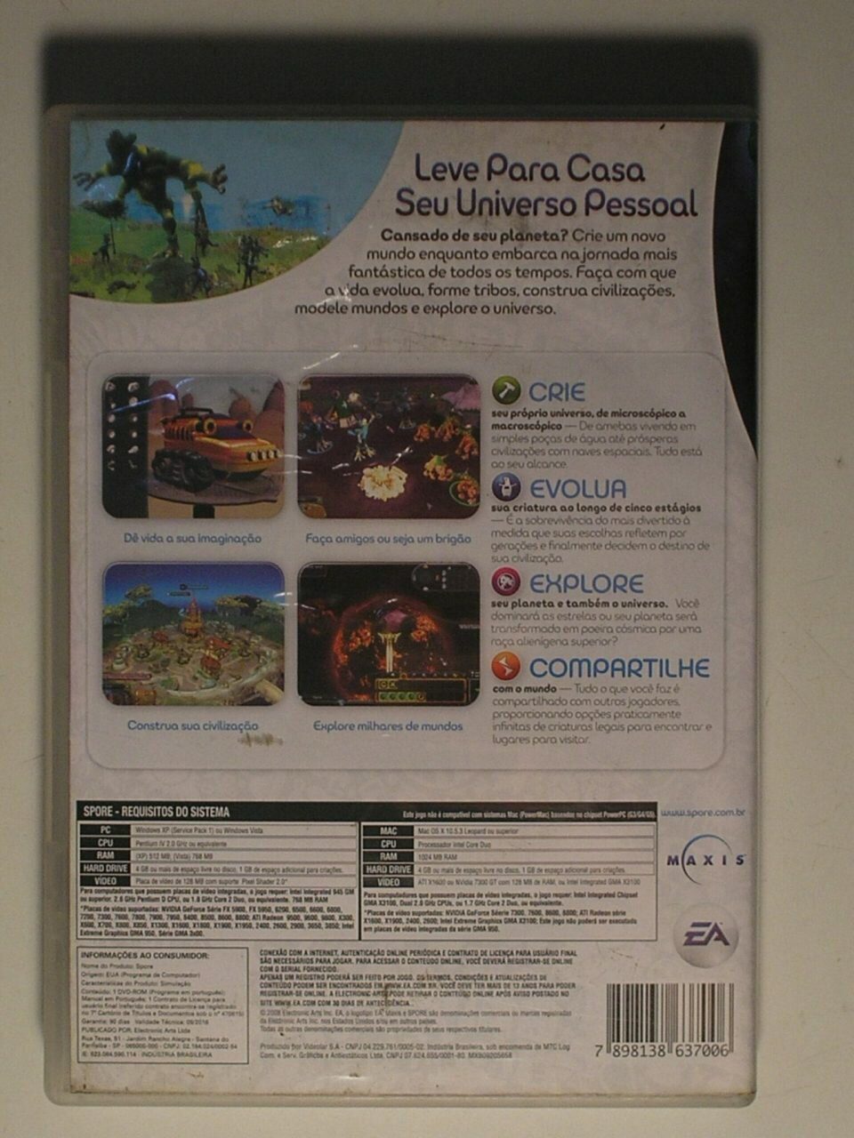 | Casa do Colecionador Spore Wim Mac - Jogo stars