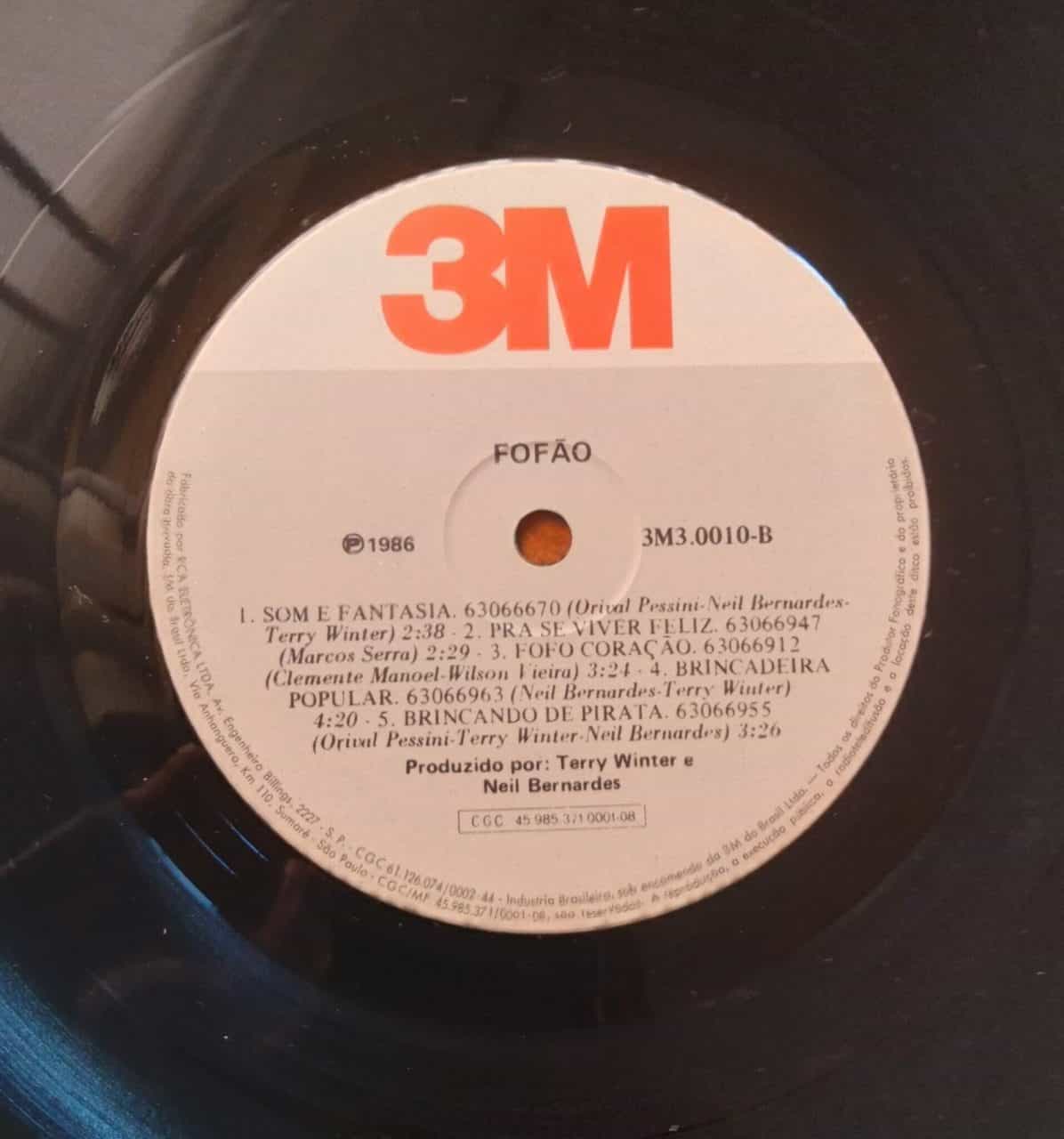 | Casa do Colecionador Vinil LP 3M 1986 / Fofão Som e Fantasia.