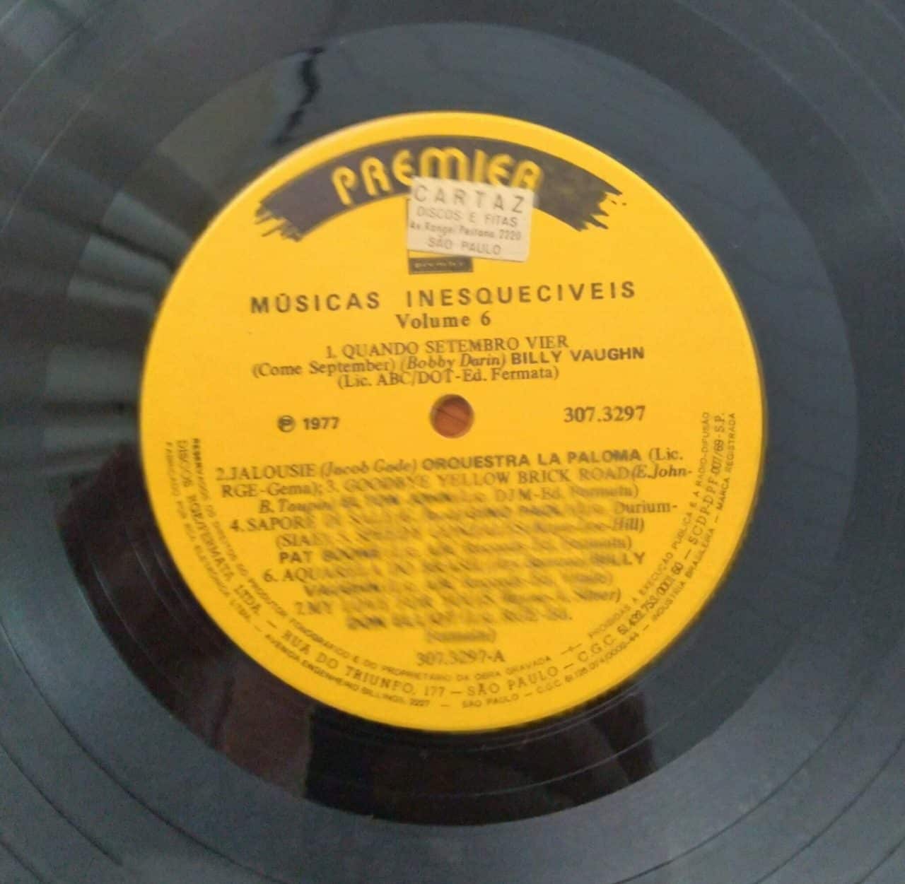 | Casa do Colecionador Vinil LP Premier 1977 / Músicas Inesquecíveis vol. 6