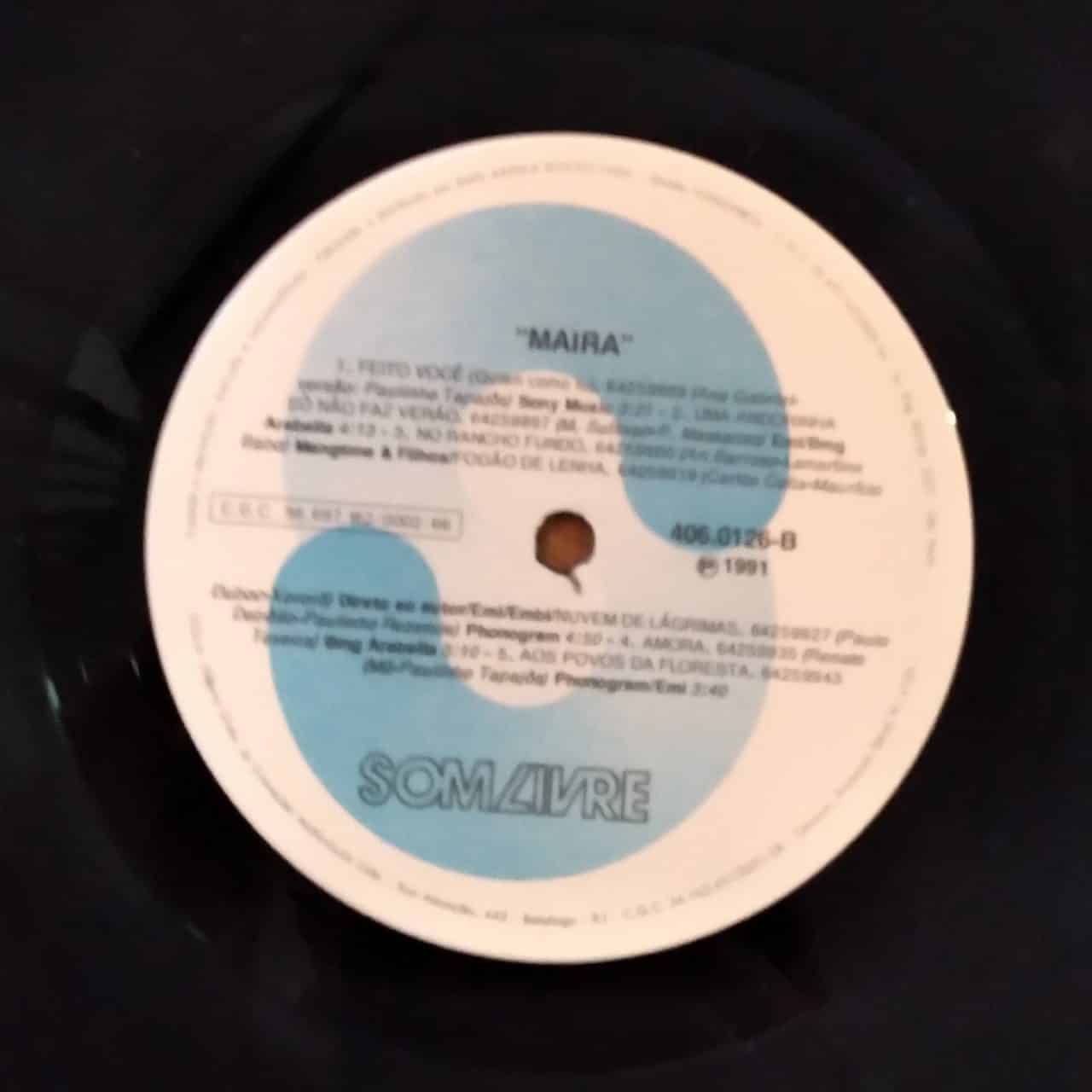 | Casa do Colecionador Vinil LP Som livre 1991 / Maíra Tarde demais pra Esquecer