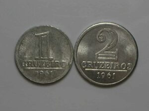 1 / 2 Cruzeiros - 1961 / sob/fc /