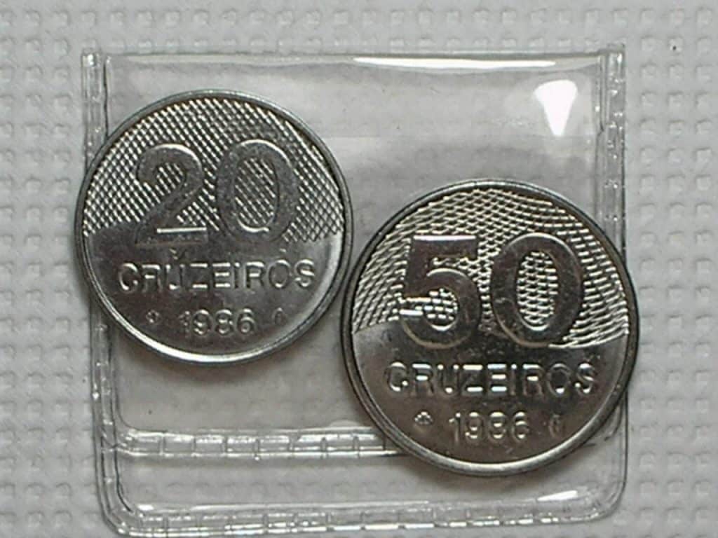 | Casa do Colecionador 20 / 50 Cruzeiros - 1986 / Data escassa / S/Fc / m40