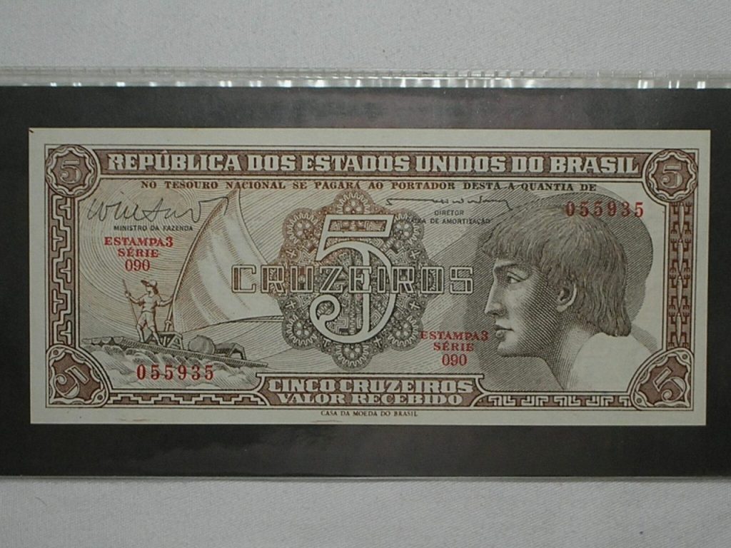 | Casa do Colecionador 5 Cruzeiros Indio - Série 090 / Flor de estampa / 055935