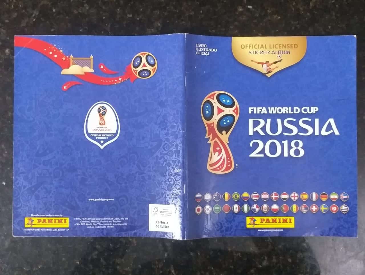 | Casa do Colecionador Álbum de Figurinhas - Copa do Mundo 2018 - Rússia - (Fifa World Cup) - (Incompleto com 14 fig coladas )