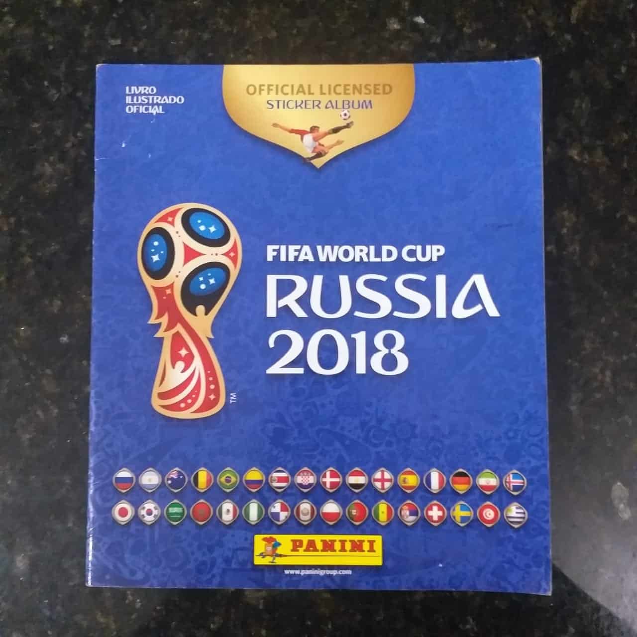 Álbum de Figurinhas - Copa do Mundo 2018 - Rússia - (Fifa World Cup) - (Incompleto com 14 fig coladas )