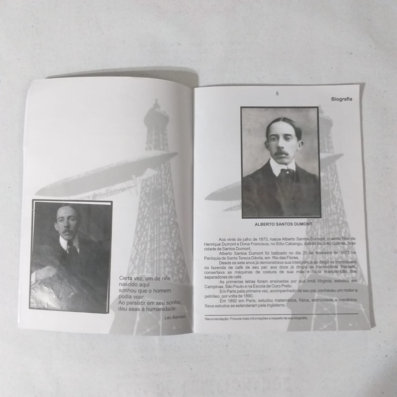 | Casa do Colecionador Álbum de Figurinhas Paradidático - Santos Dumont (Completo)