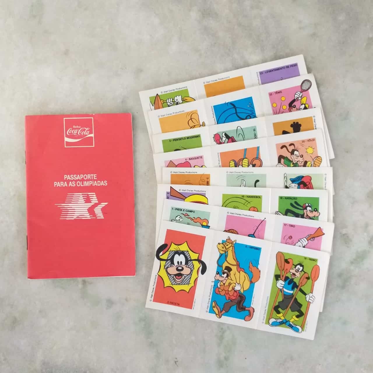 Álbum de Figurinhas - Passaporte para as Olimpíadas (Coca Cola) 1984 - Completo
