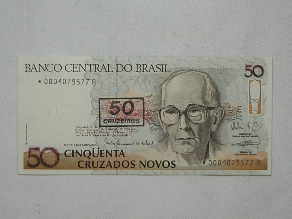 | Casa do Colecionador Asterisco *) 50 Cruzados Novos - C-210-a *0004 / Flor de Estampa / 79577
