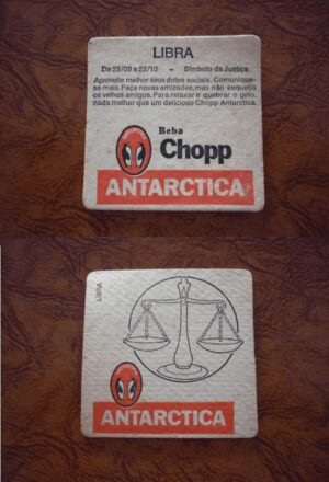 BOLACHA DE CHOPP ANTÁRTICA SIGNOS LIBRA .