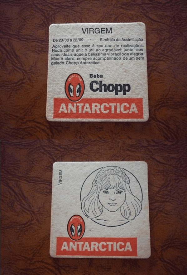 | Casa do Colecionador BOLACHA DE CHOPP ANTÁRTICA SIGNOS VIRGEM .