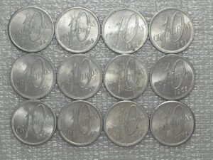 Brasil - 12 Peças De 10 Cruzeiros - 1965 = Mapa