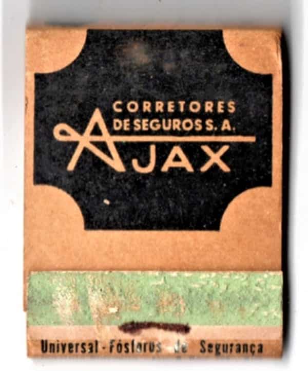 | Casa do Colecionador Caixa De Fosforos - Ajax Corretora de Seguros SA - Anos 50 - Filuminismo
